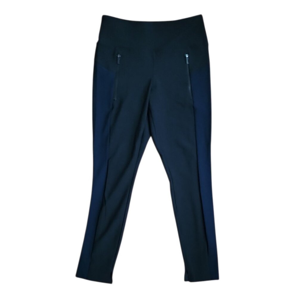 Athleta Leggings Womens Size XSP XS Petite 2 Tone Black Blue Stella Tight Active